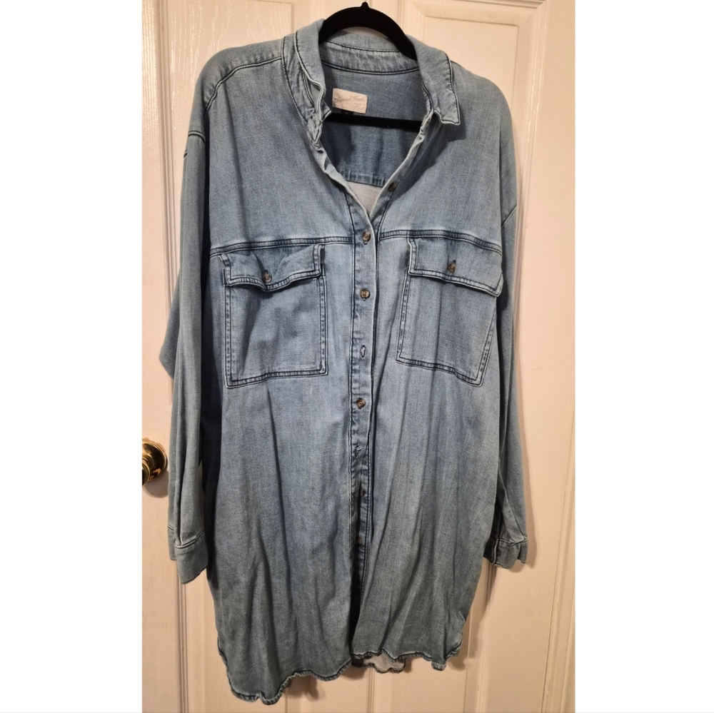 Universal Thread Denim Button-Up Dress